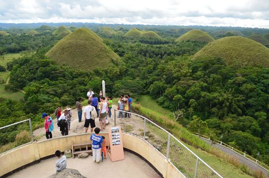 viewpoint of Carmen Chocolate Hills in Bohol viewpoint of Carmen Chocolate Hills in Bohol