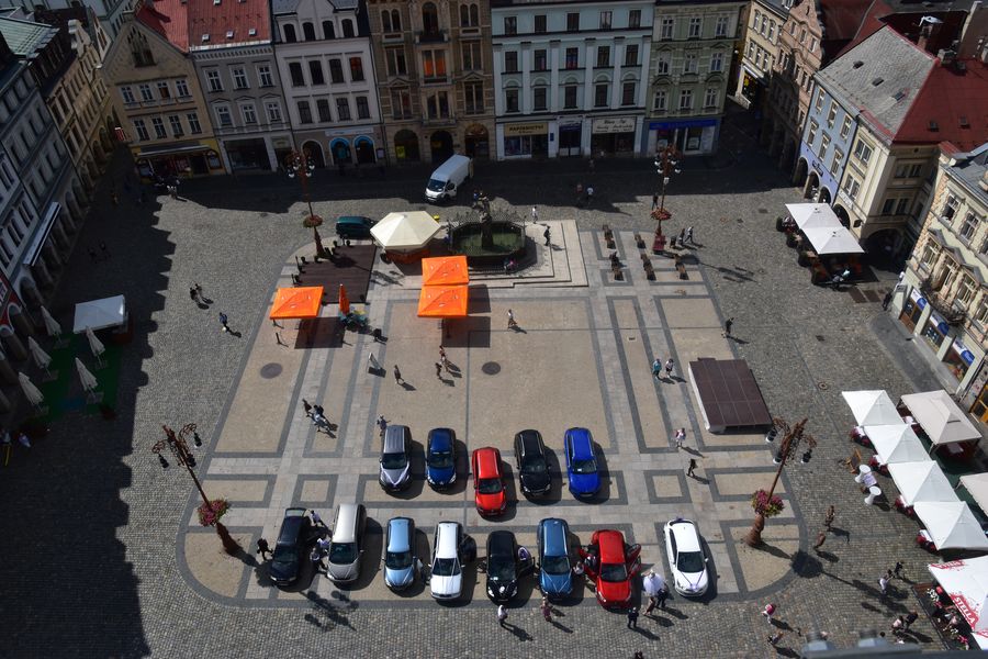 Liberec hlavne namestie z veze