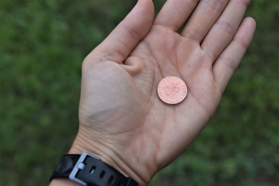 Hámorský náučný chodník Zemplínske Hámre medená minca