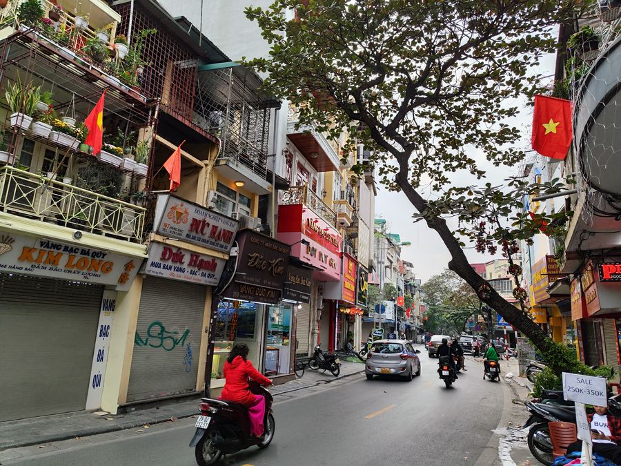 cestovanie vo Vietname ulica v Hanoji