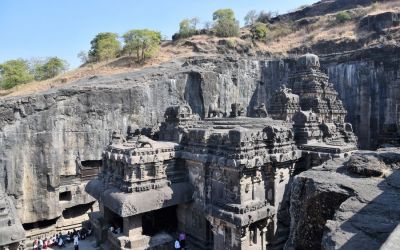 Kailasa Temple UNESCO Ellora Caves On Deccan Odyssey Luxury Train (22)
