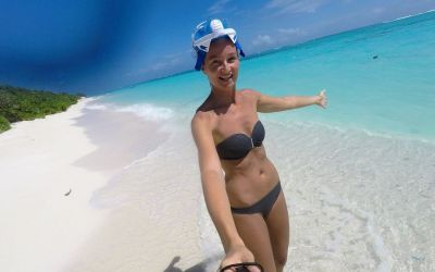 Thoddoo Maldives bikini beach snorkel
