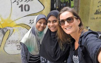 Thoddoo Maldives with locals