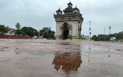 Victory Monument Patuxay After Rain