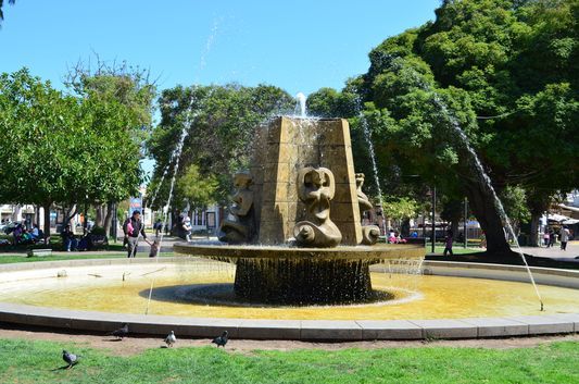 Fountain on Plaza de Armas, La Serena, Coquimbo Region, Chile, South  America Stock Photo - Alamy