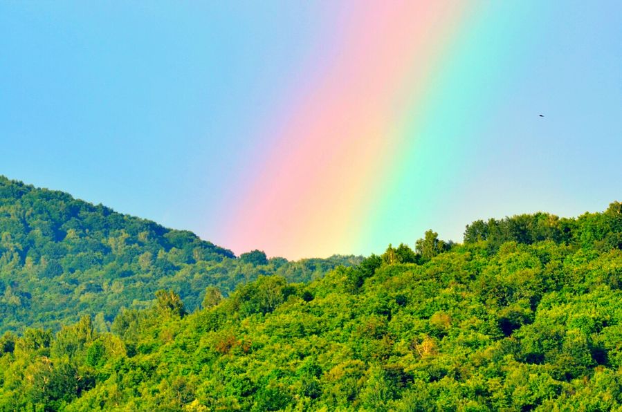 Rainbow in Snina Slovakia