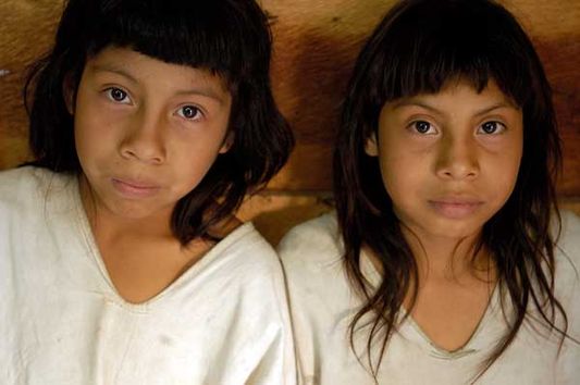 Lacandon Maya children
