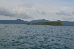 Ko Phangan island from the sea
