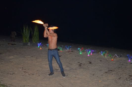 fire competition on Koh Phangan Holiday Resort