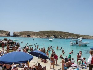 Blue Lagoon Bay in Comino, Malta