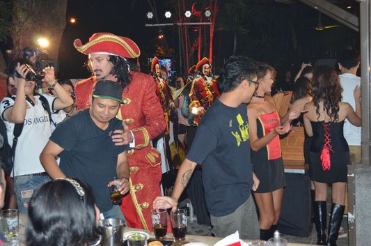 fun and dancing at Captain Morgan party in Manila