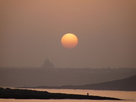 sunrise at beach in Malta