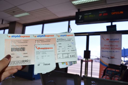Air Phil Express 2P 259 flight ticket from Cebu to Caticlan - Boracay