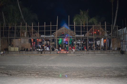 party in Club Paraw disco on Boracay island in the Philippines