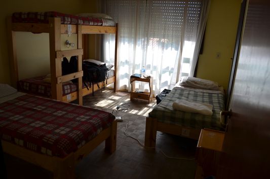 one of the dorms in Hi Patagonia Hostel