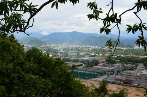 view of Ipoh town from Perak Tong Temple