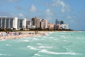 Miami beach in Florida