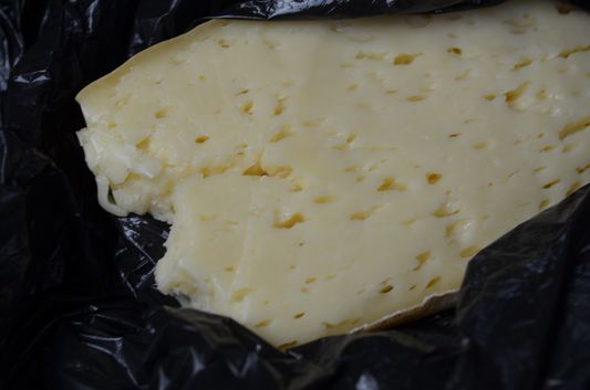 home-made cheese - queso casero in Cucao