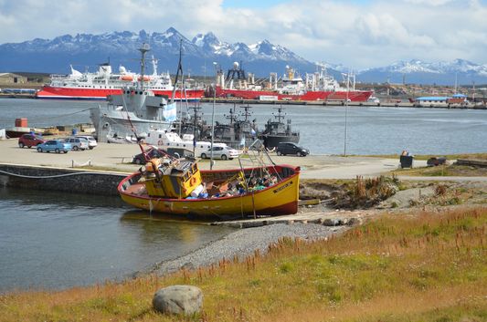 port of Ushuaia and the Beagle Channel