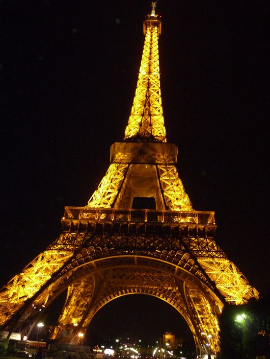Eiffel Tower in Paris at night