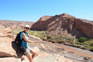 the view of San Pedro river from Pukara de Quitor