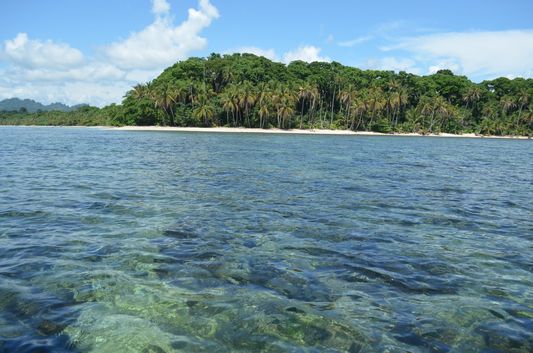 Cahuita National Park from the sea