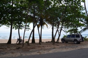 Playa Cocles beach outside of the hotel