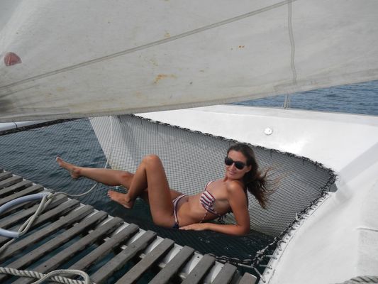 enjoying Bocas sailing