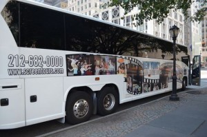 On Location Tours bus in NYC