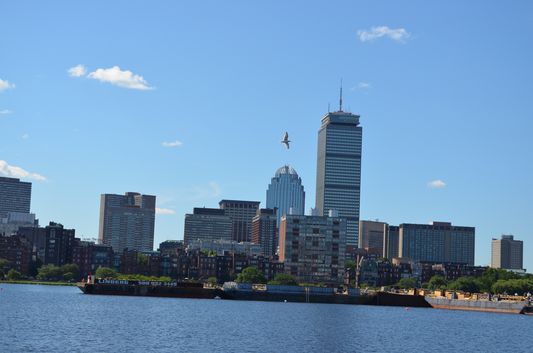 Prudential Tower and other skyscrapers of Boston Financial District