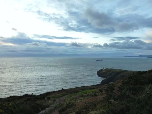 Howth cliff with Baily lighthouse