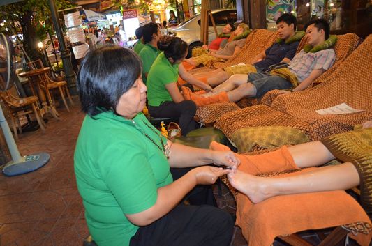a Thai foot massage in Bangkok