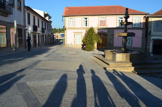 our shadows at Praça da República
