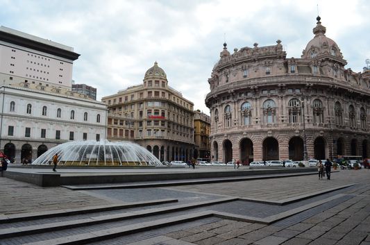 Piazza de Ferrari in Genoa