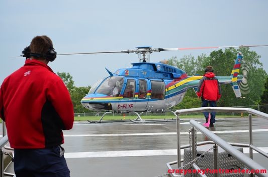 ready to board Niagara Falls helicopter