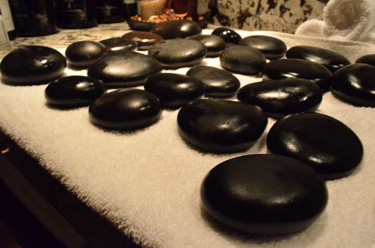 hot stones for hot stone massage in Sheraton Bratislava