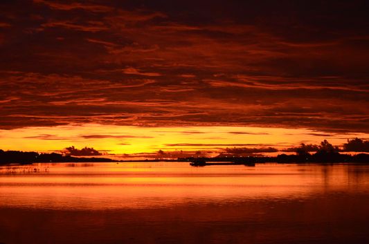 perfect sunrise on Bohol