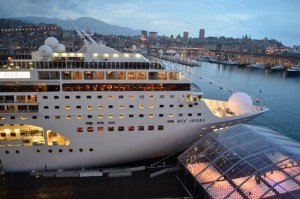 MSC Opera seen from my Yacht club cabin