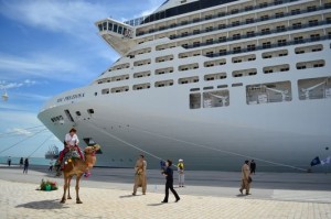 MSC Preziosa in la Goulette port