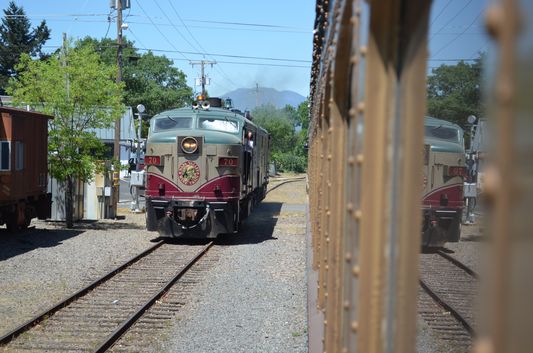 Wine Train locomotive disconnected in St. Helena