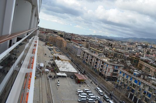 disembarking in Messina port