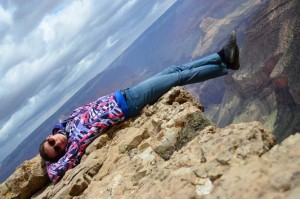 living the moment in Bright Angel Grand Canyon