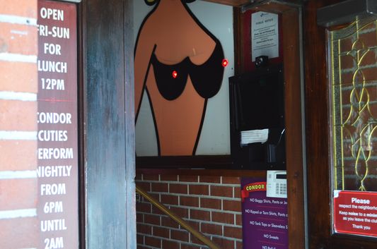 Famous nipples at the Condor bar North Beach