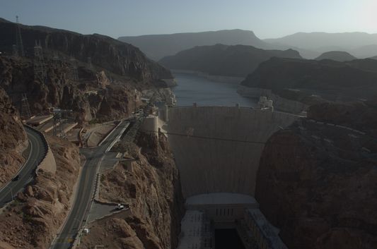 Hoover Dam from the bridge