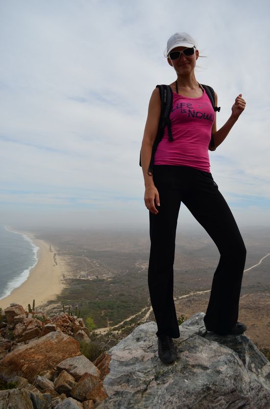 on the highest rock overlooking Punta Lobos