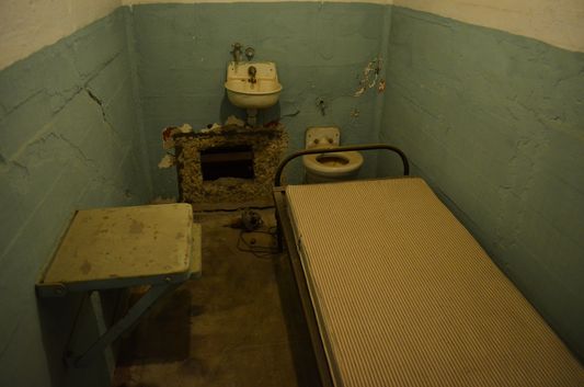 one of the Alcatraz island prison cells