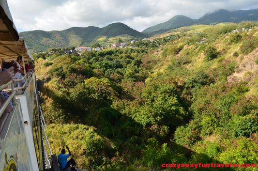 St. Kitts train crossing one of the bridges