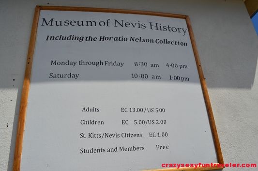 entrance fee to Horatio Nelson Museum