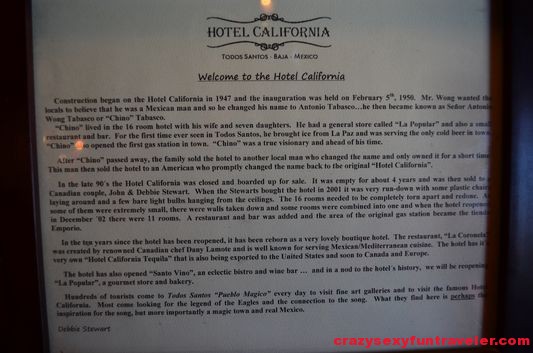 the history of Hotel California