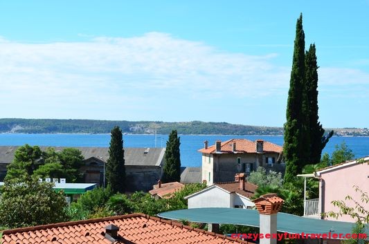 the view from our Majda apartment in Portoroz